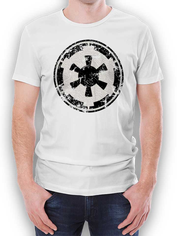 Galactic Empire Emblem Vintage T-Shirt bianco L