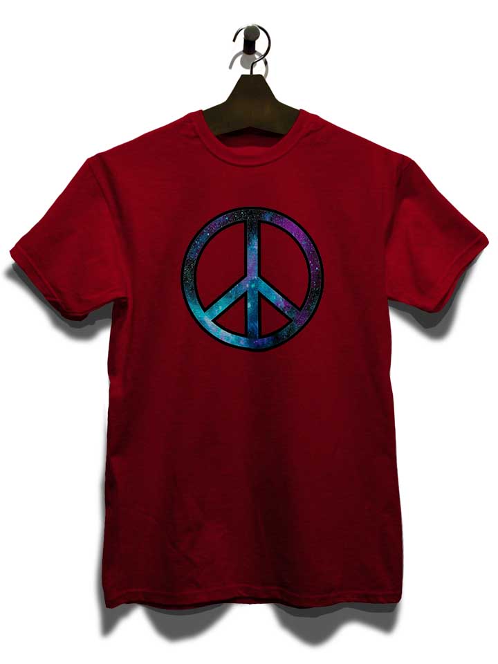 galactic-peace-t-shirt bordeaux 3