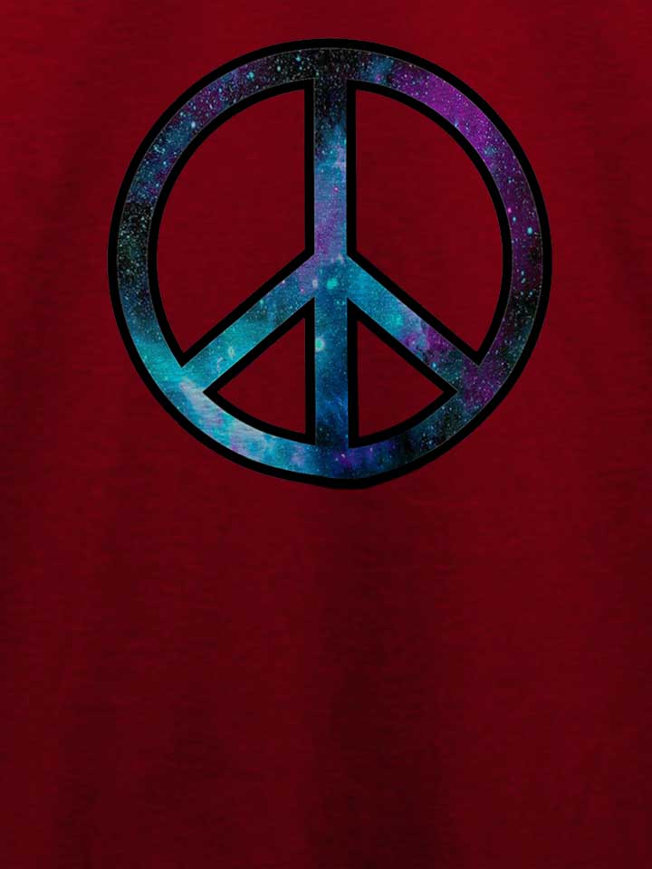 galactic-peace-t-shirt bordeaux 4