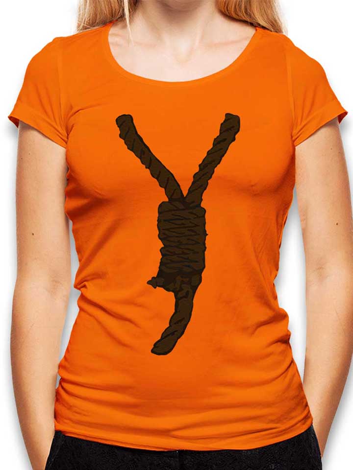 galgen-damen-t-shirt orange 1