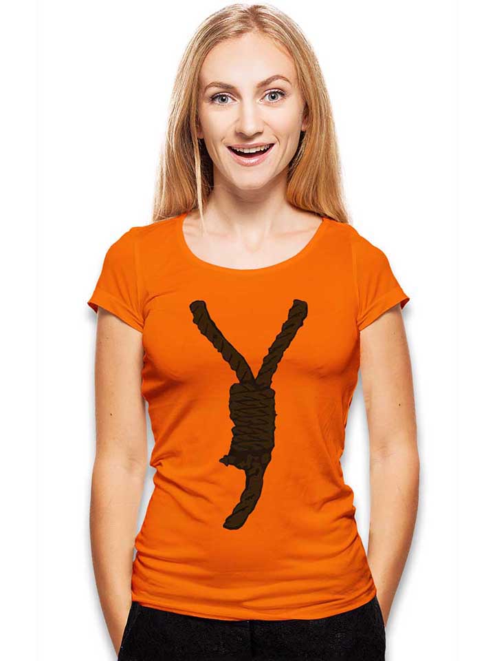 galgen-damen-t-shirt orange 2