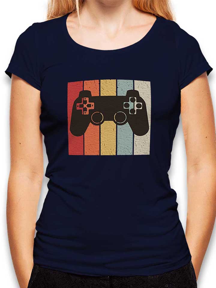 Game Controller Damen T-Shirt dunkelblau L