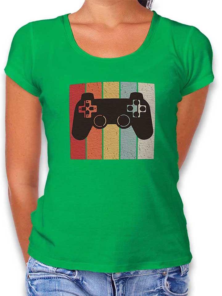 game-controller-damen-t-shirt gruen 1