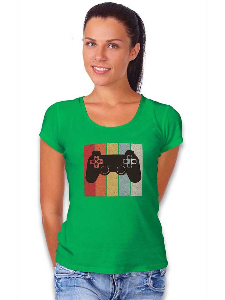 game-controller-damen-t-shirt gruen 2