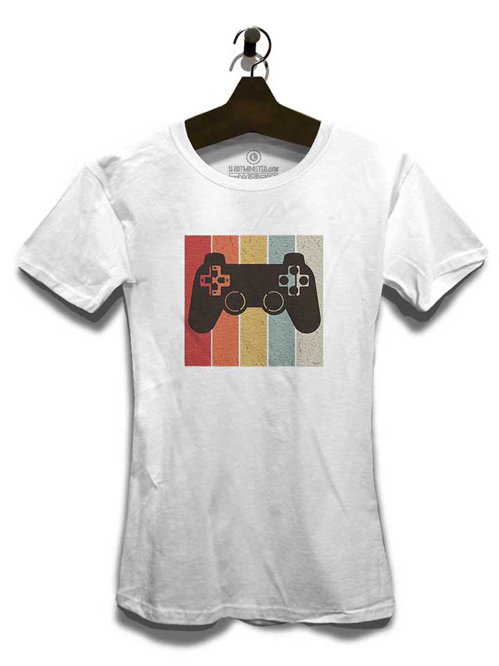 game-controller-damen-t-shirt weiss 3