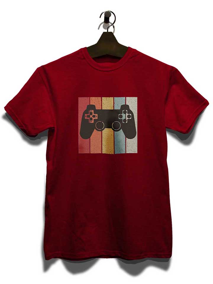 game-controller-t-shirt bordeaux 3