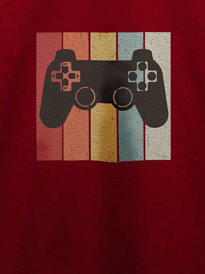 game-controller-t-shirt bordeaux 4