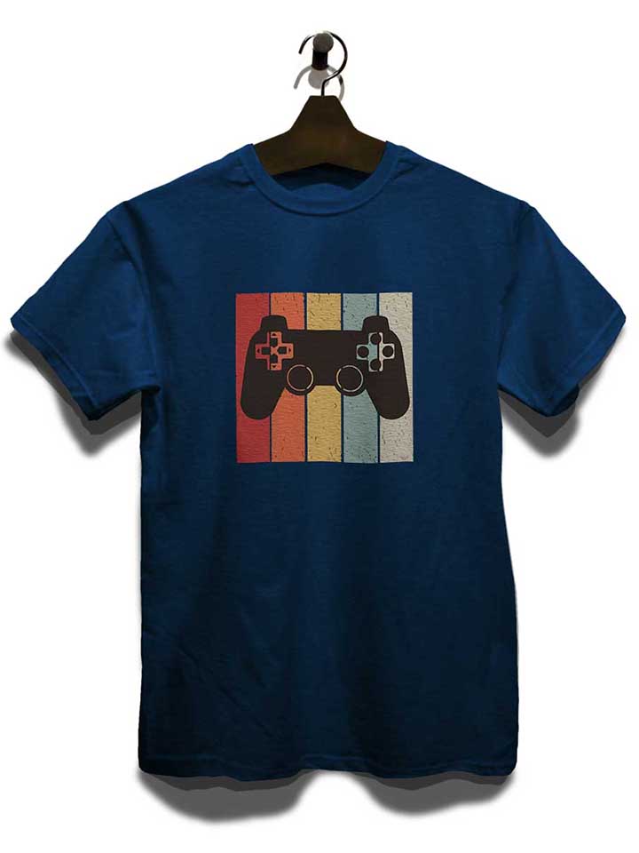 game-controller-t-shirt dunkelblau 3