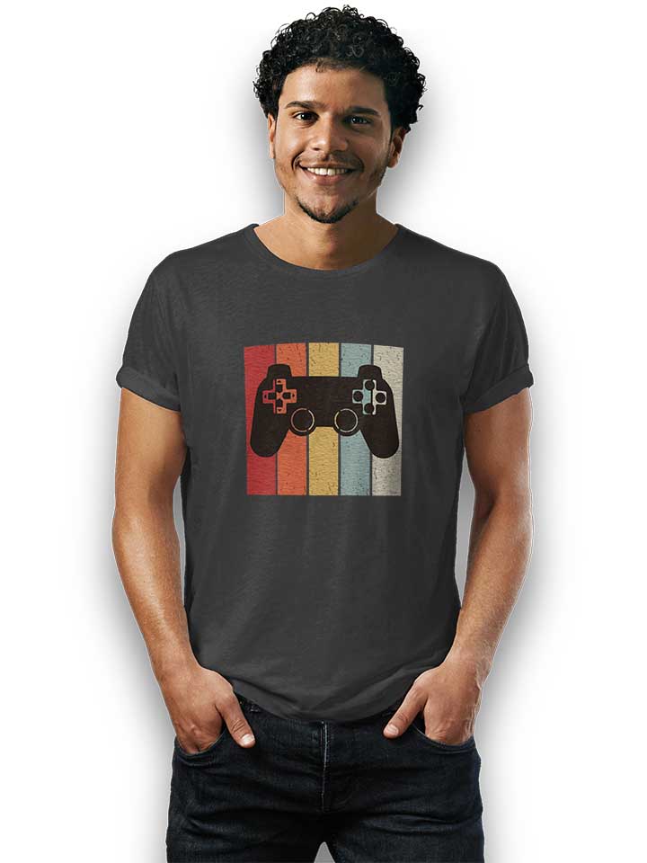 game-controller-t-shirt dunkelgrau 2