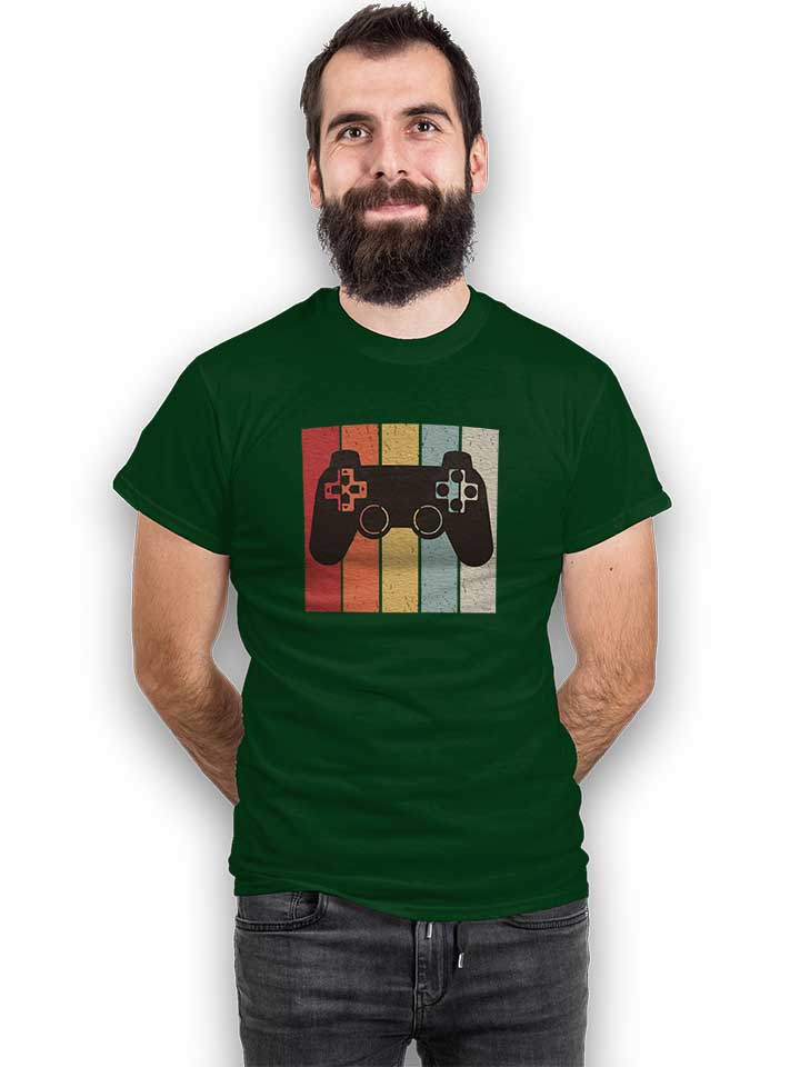 game-controller-t-shirt dunkelgruen 2