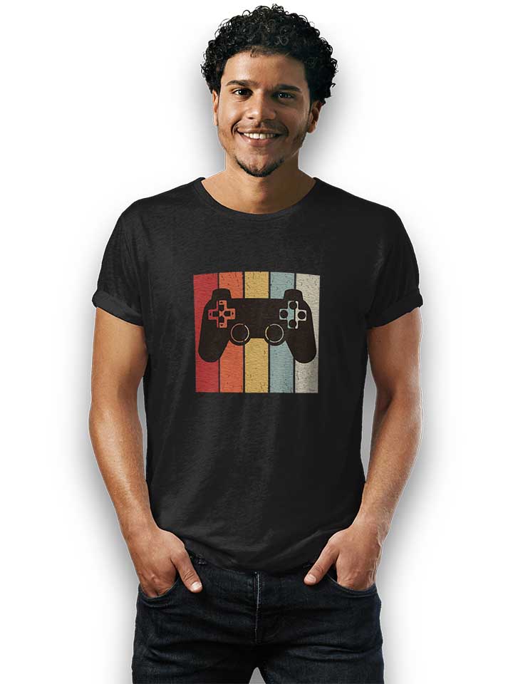 game-controller-t-shirt schwarz 2