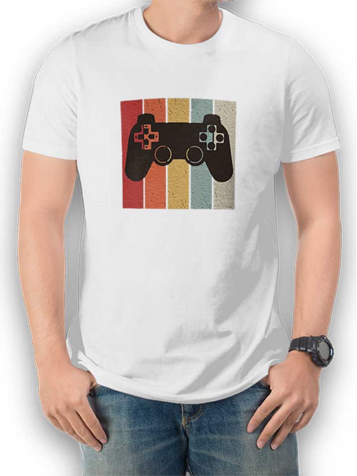 Game Controller Kinder T-Shirt weiss 110 / 116