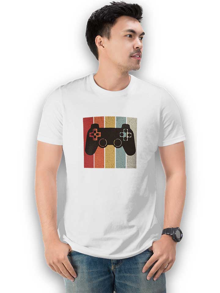 game-controller-t-shirt weiss 2