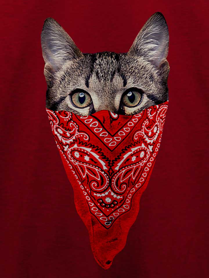 gangster-cat-t-shirt bordeaux 4