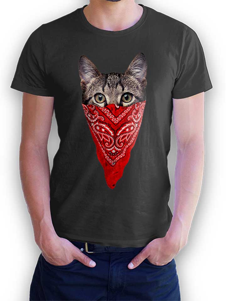 gangster-cat-t-shirt dunkelgrau 1