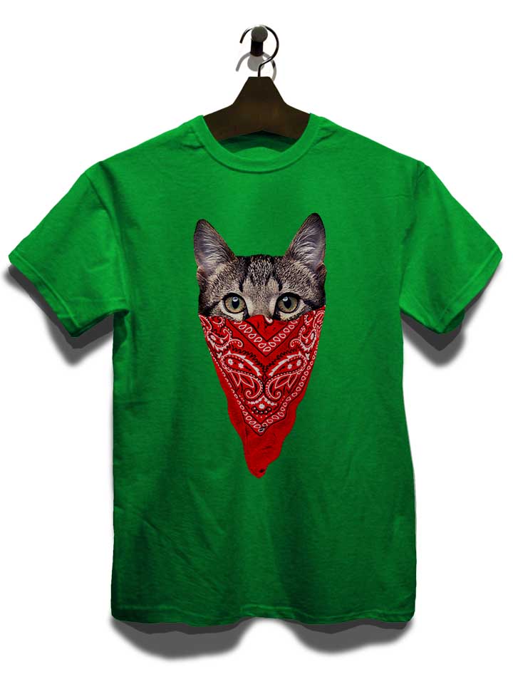 gangster-cat-t-shirt gruen 3