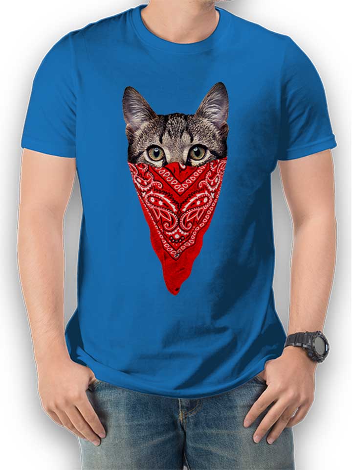 Gangster Cat T-Shirt royal L