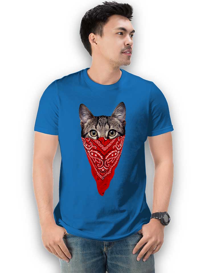 gangster-cat-t-shirt royal 2