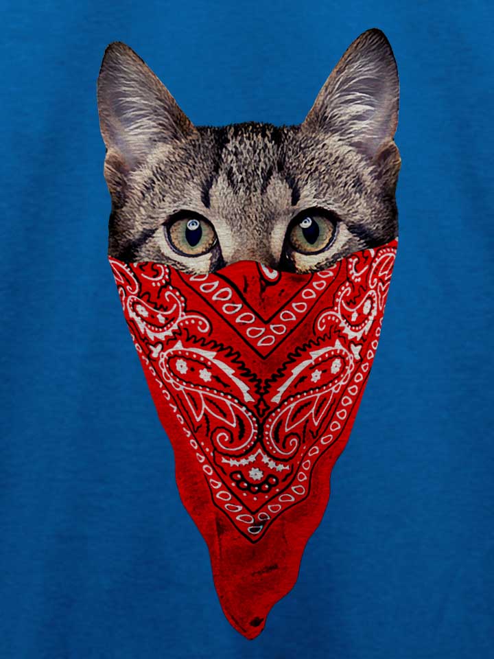 gangster-cat-t-shirt royal 4