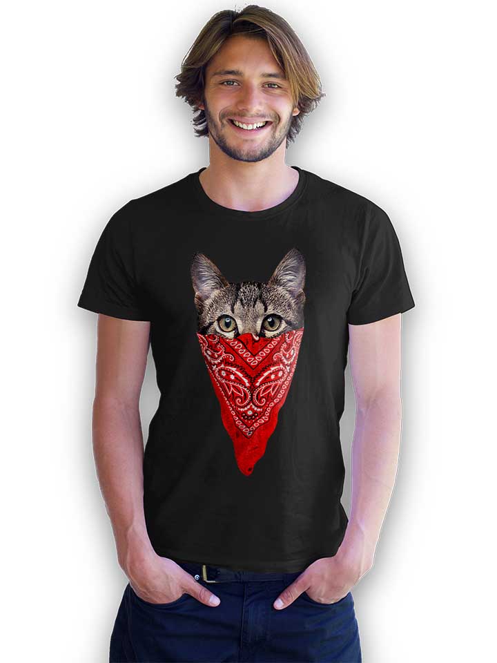 gangster-cat-t-shirt schwarz 2