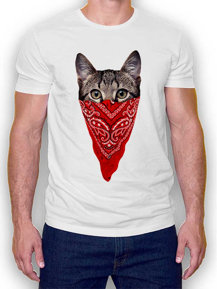 gangster-cat-t-shirt weiss 1