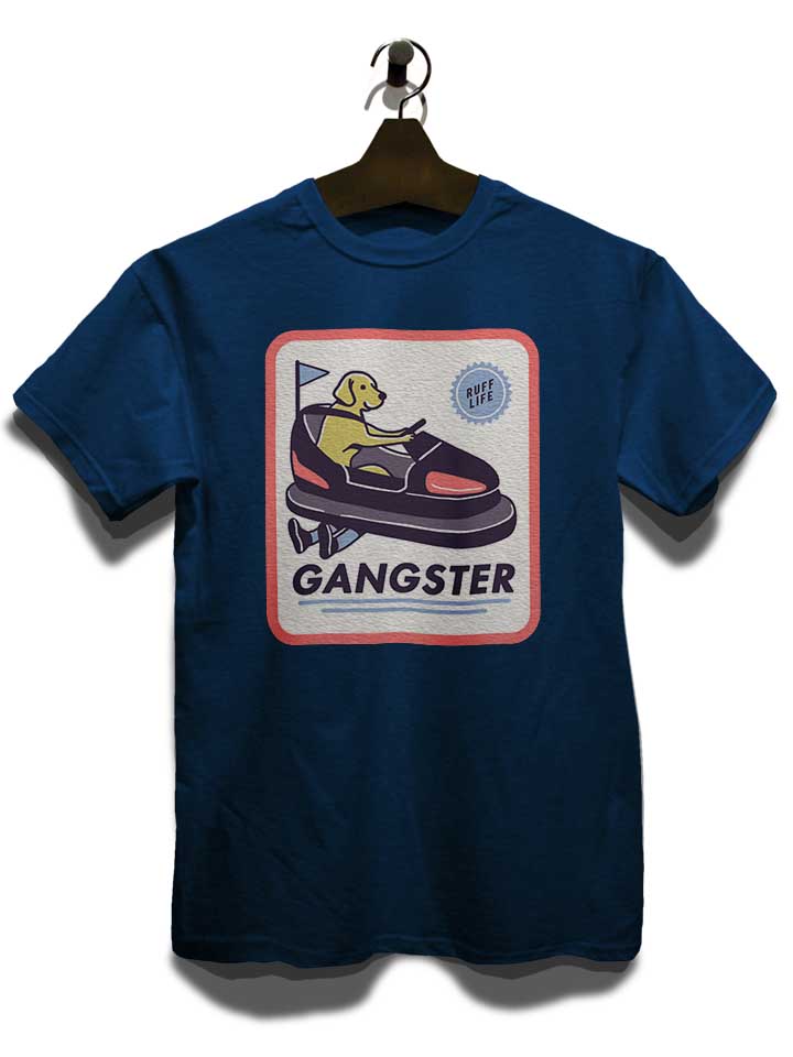 gangster-dog-t-shirt dunkelblau 3
