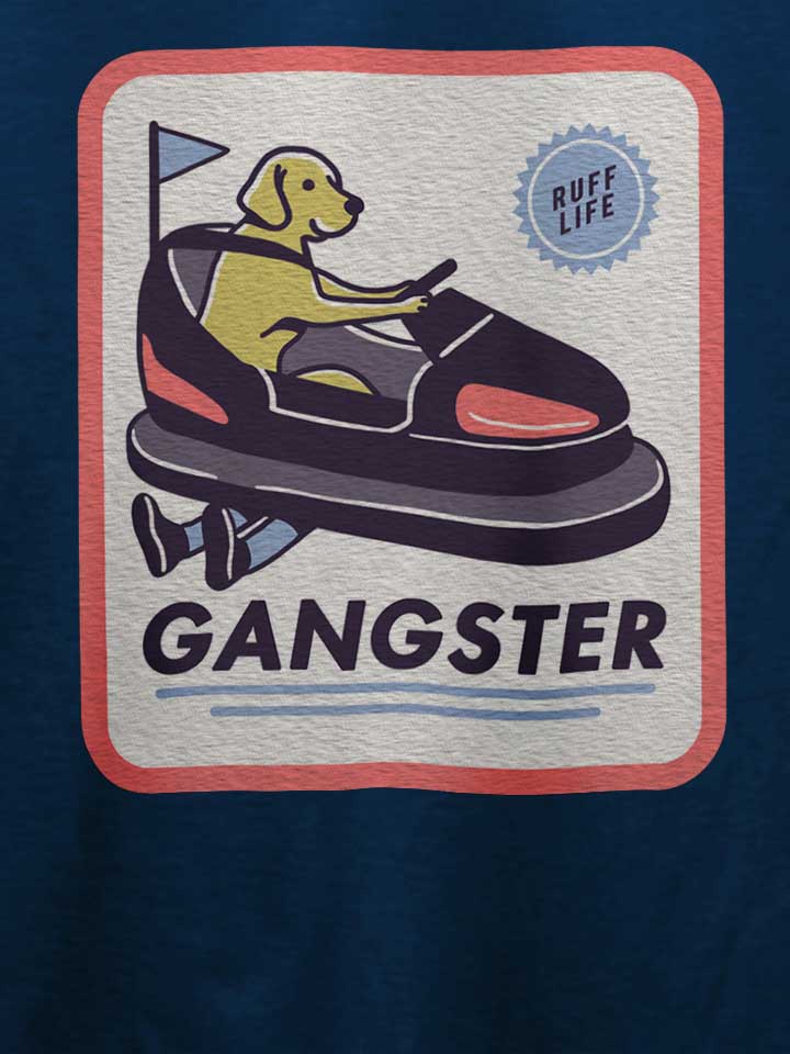 gangster-dog-t-shirt dunkelblau 4