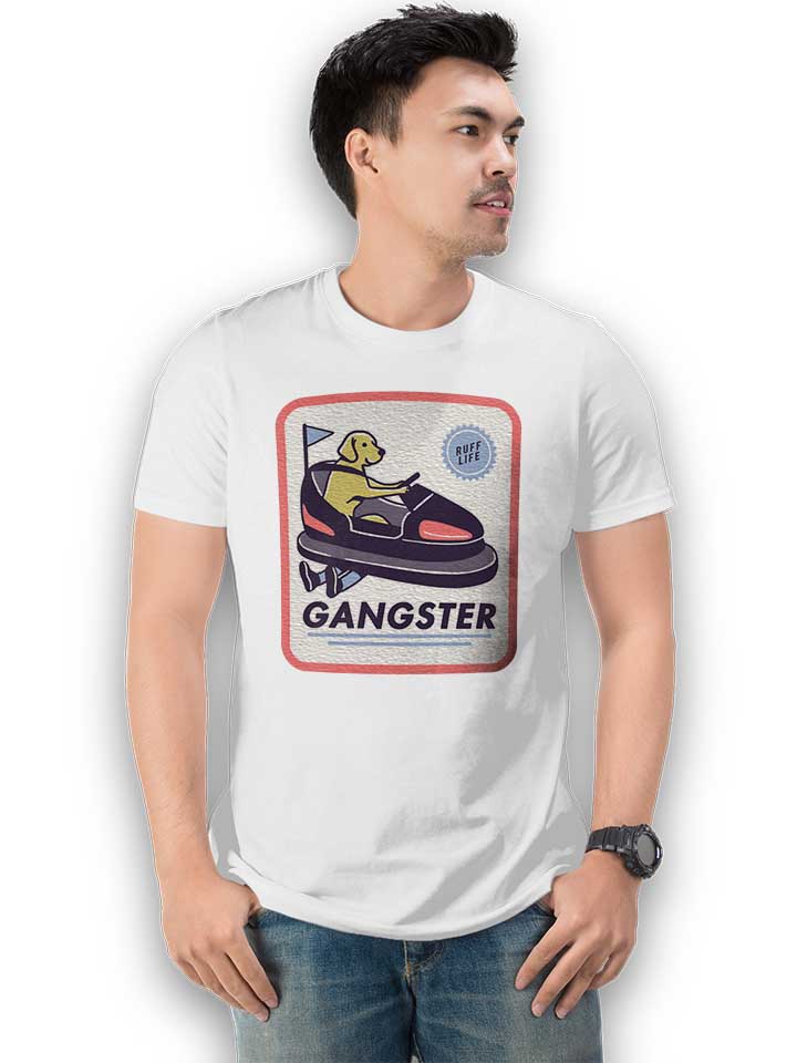 gangster-dog-t-shirt weiss 2