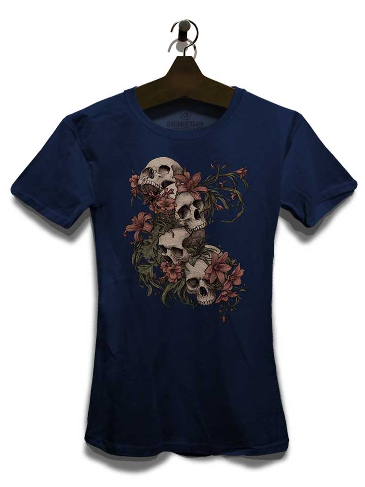 garden-of-skulls-damen-t-shirt dunkelblau 3