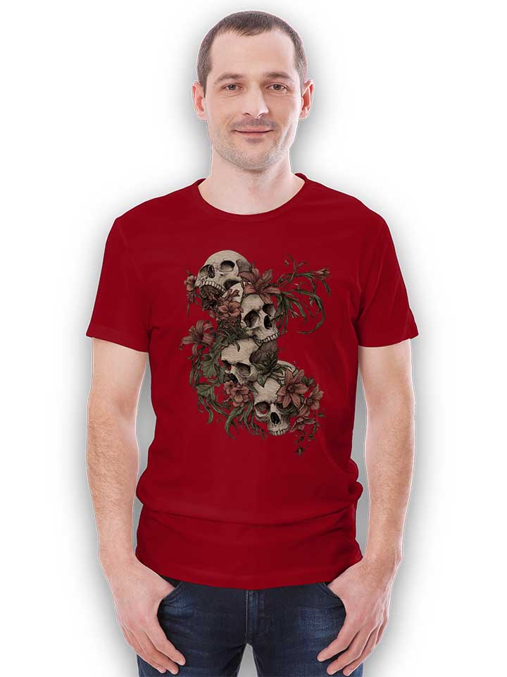 garden-of-skulls-t-shirt bordeaux 2
