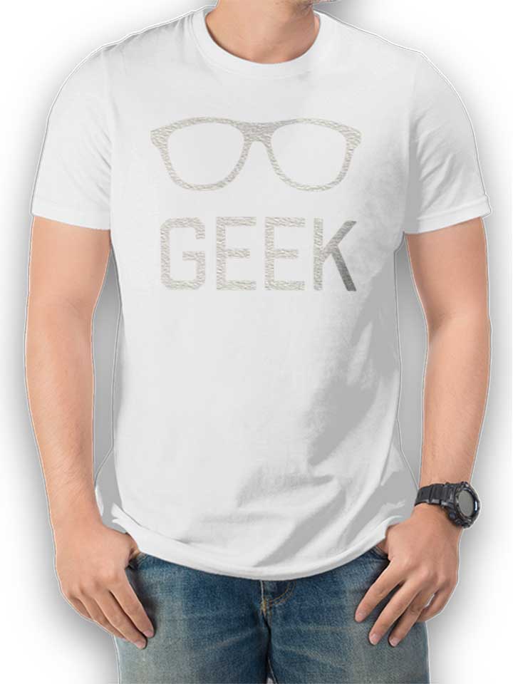 Geek Glasses Kinder T-Shirt weiss 110 / 116