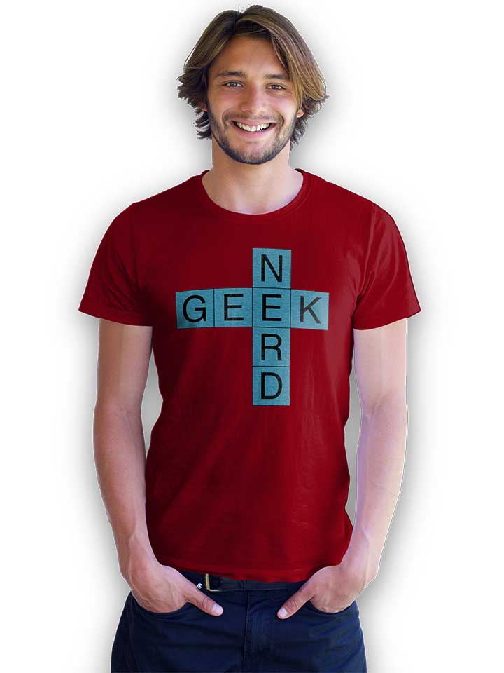 geek-nerd-crosswords-t-shirt bordeaux 2
