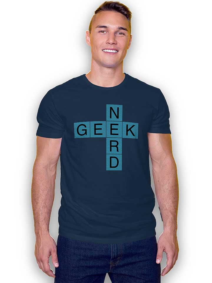 geek-nerd-crosswords-t-shirt dunkelblau 2