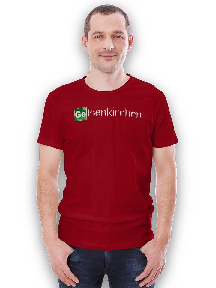 gelsenkirchen-t-shirt bordeaux 2