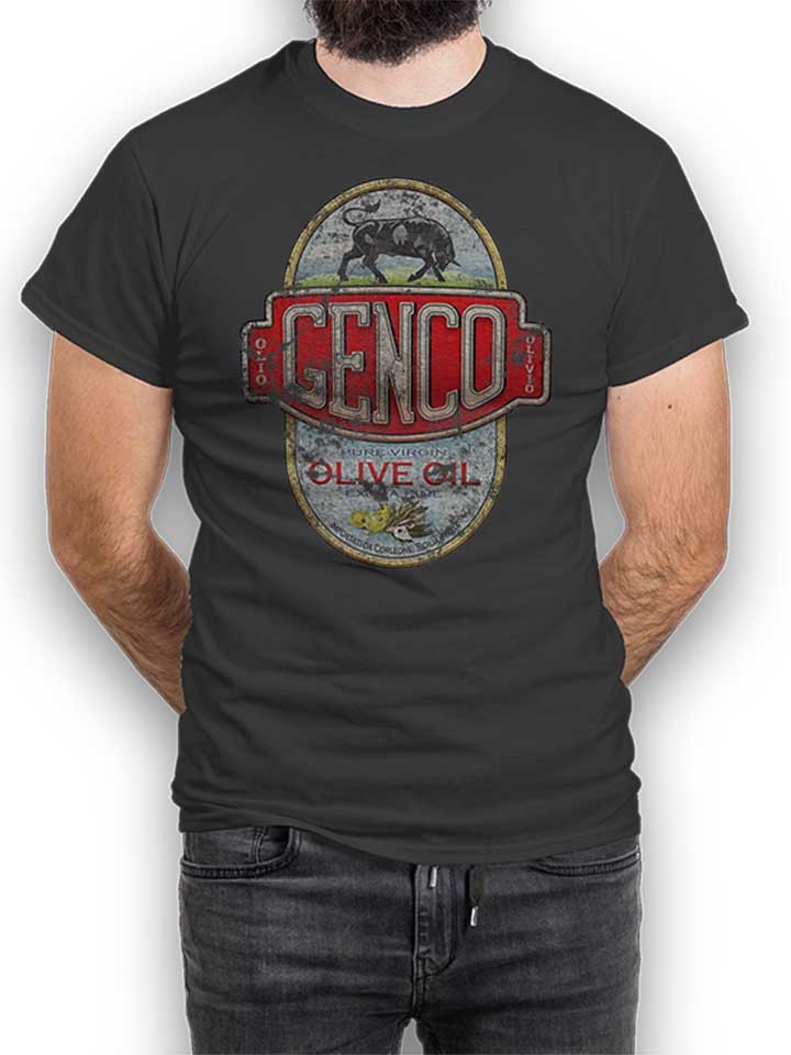 Genco Oil Company T-Shirt dunkelgrau L