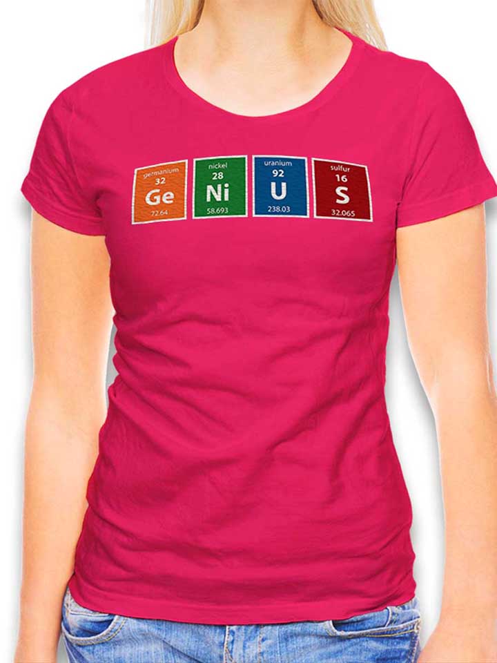 Genius Elements Damen T-Shirt fuchsia L