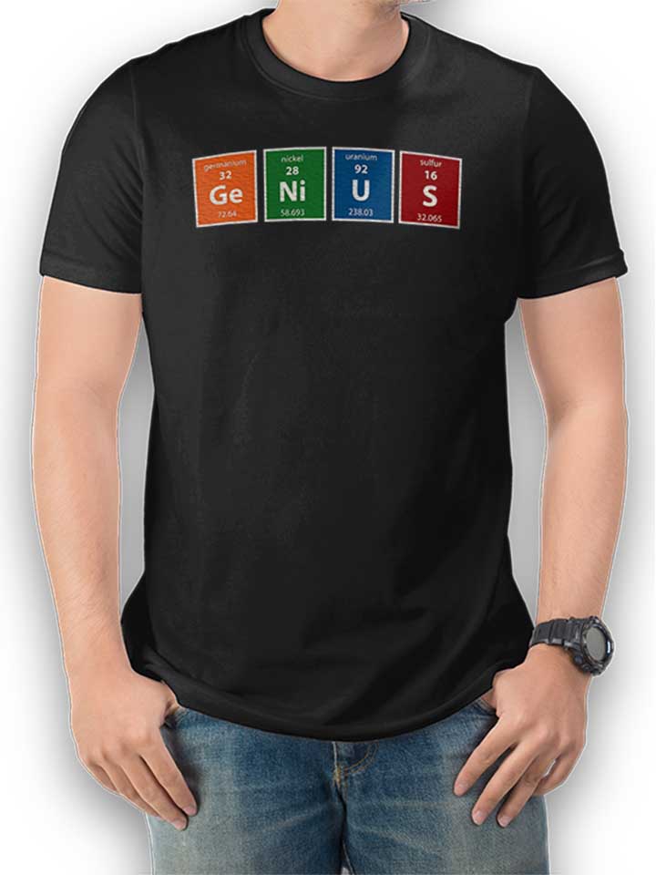 Genius Elements T-Shirt schwarz L