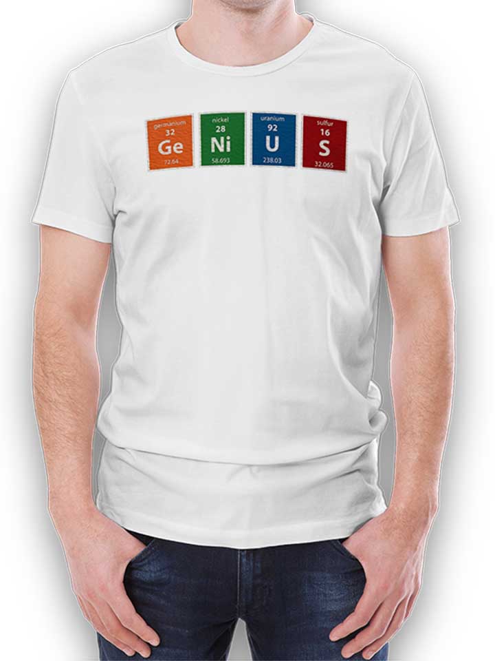 Genius Elements T-Shirt weiss L