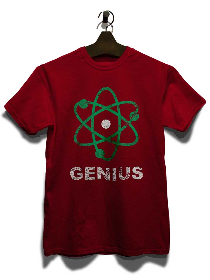 genius-science-vintage-t-shirt bordeaux 3