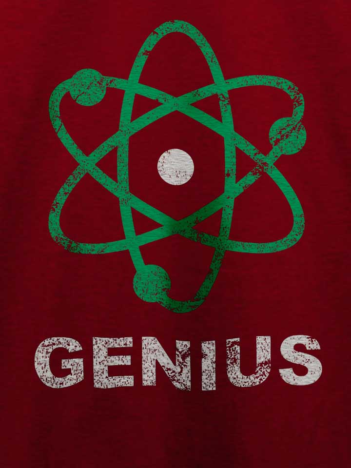 genius-science-vintage-t-shirt bordeaux 4