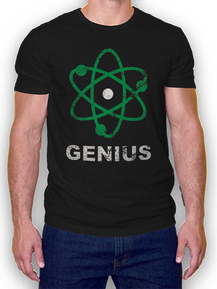 Genius Science Vintage T-Shirt noir L
