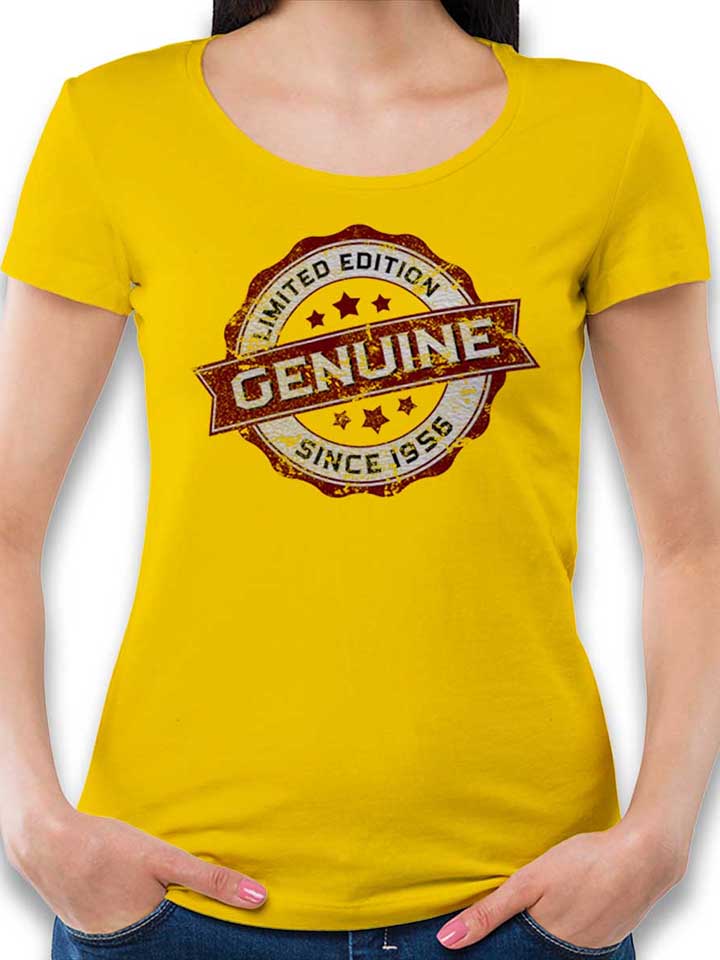 Genuine Since 1956 Damen T-Shirt gelb L