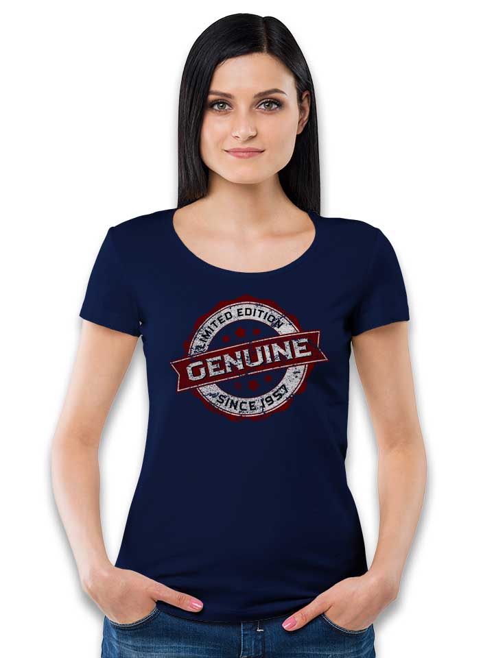 genuine-since-1957-damen-t-shirt dunkelblau 2