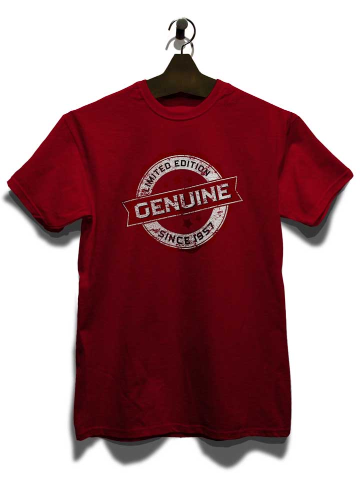 genuine-since-1957-t-shirt bordeaux 3