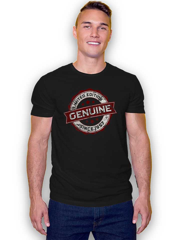 genuine-since-1957-t-shirt schwarz 2
