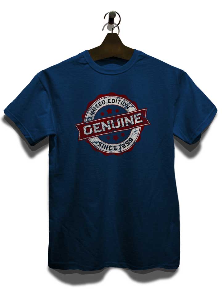 genuine-since-1959-t-shirt dunkelblau 3