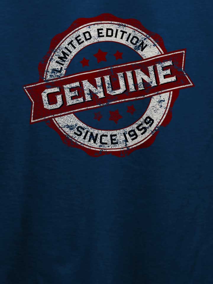 genuine-since-1959-t-shirt dunkelblau 4