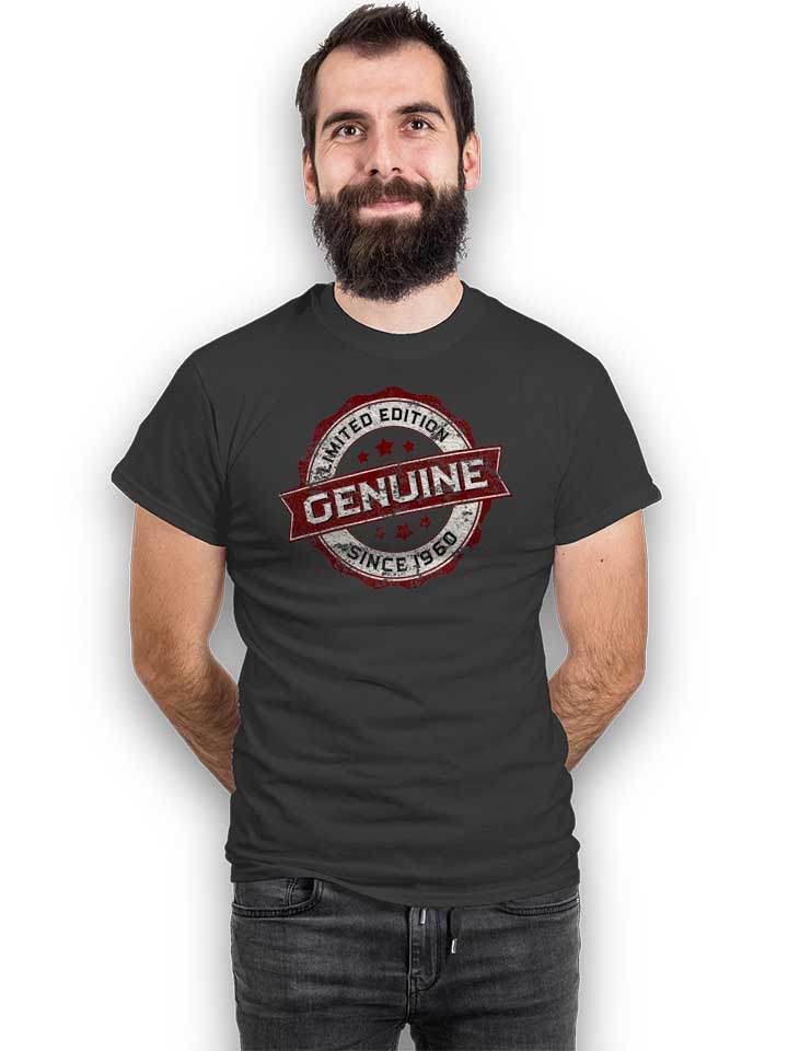 genuine-since-1960-t-shirt dunkelgrau 2