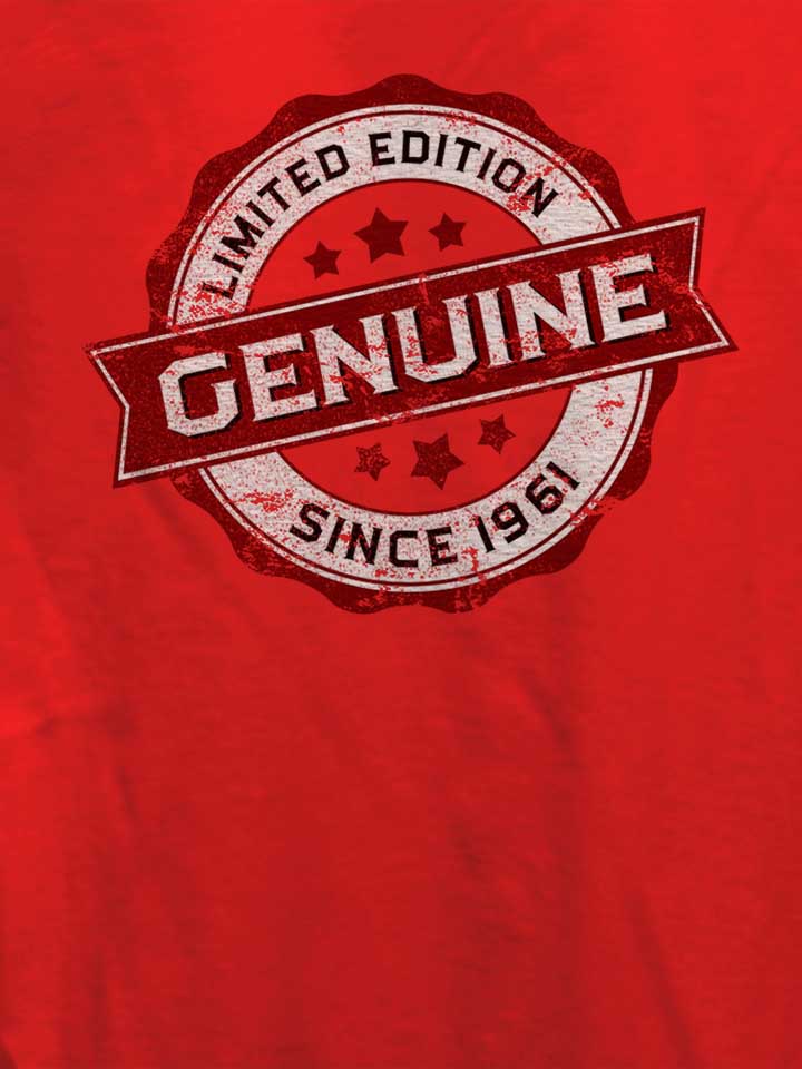 genuine-since-1961-damen-t-shirt rot 4