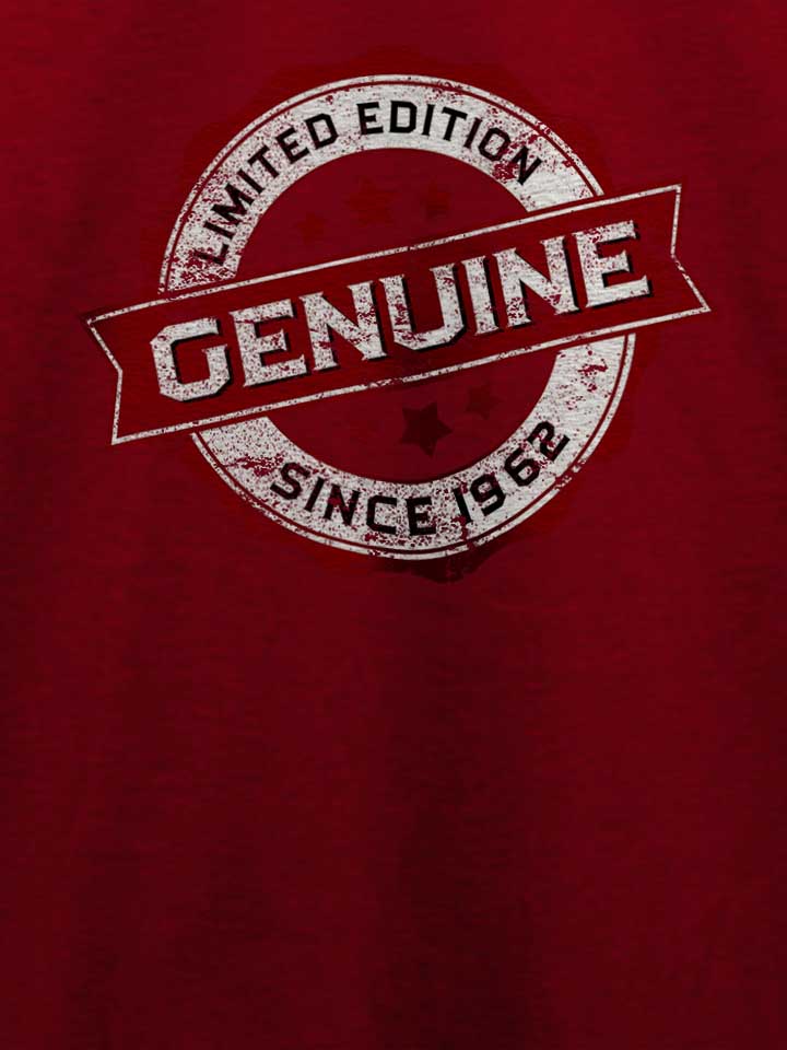 genuine-since-1962-t-shirt bordeaux 4